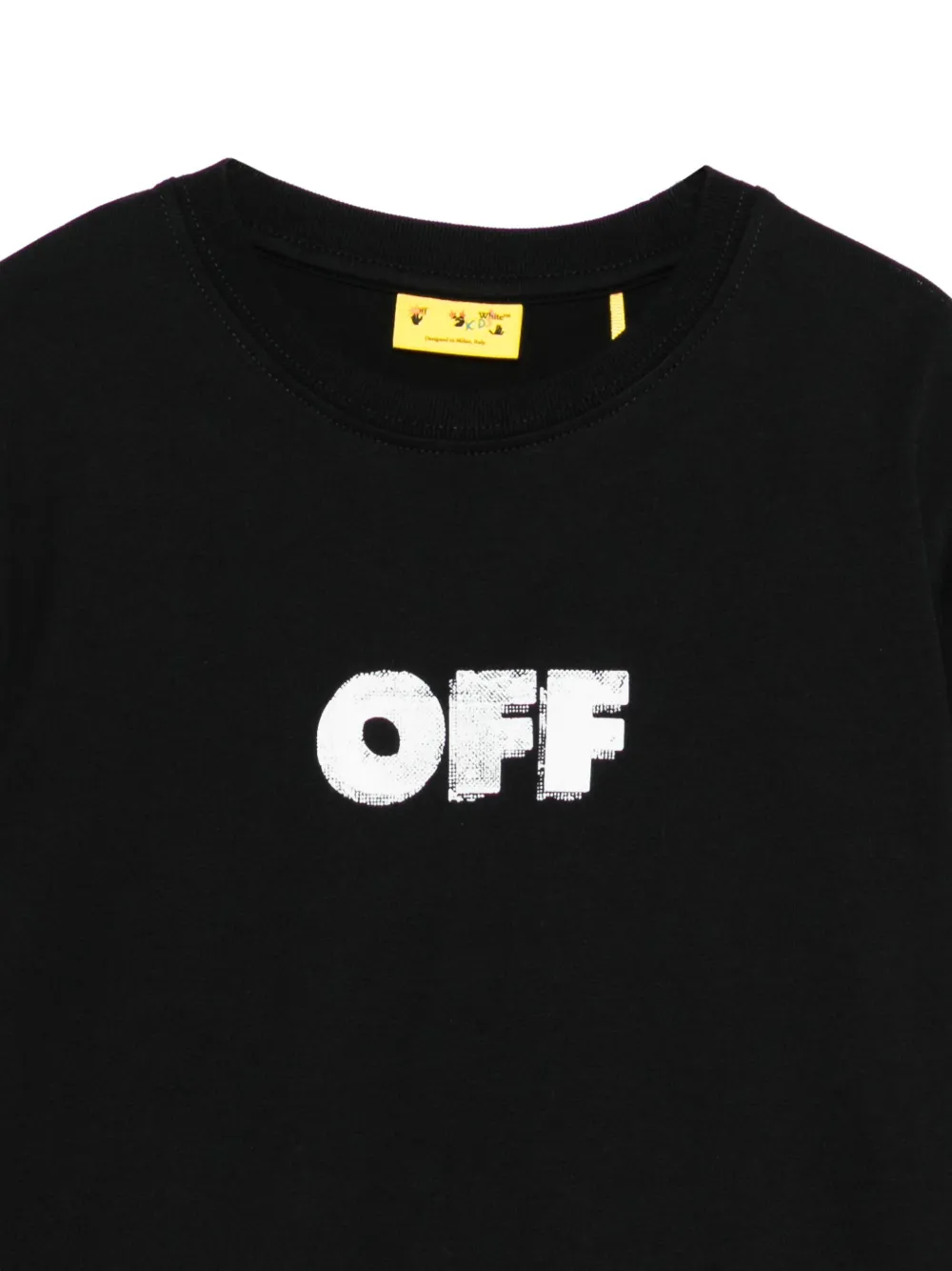 Off-White Kids T-shirt met lange mouwen Zwart