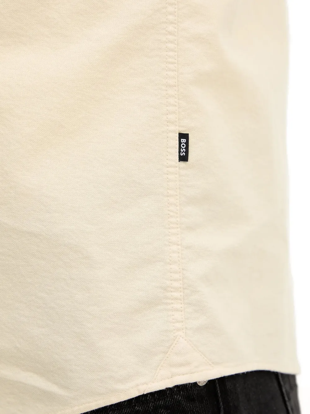 BOSS cotton shirt Geel