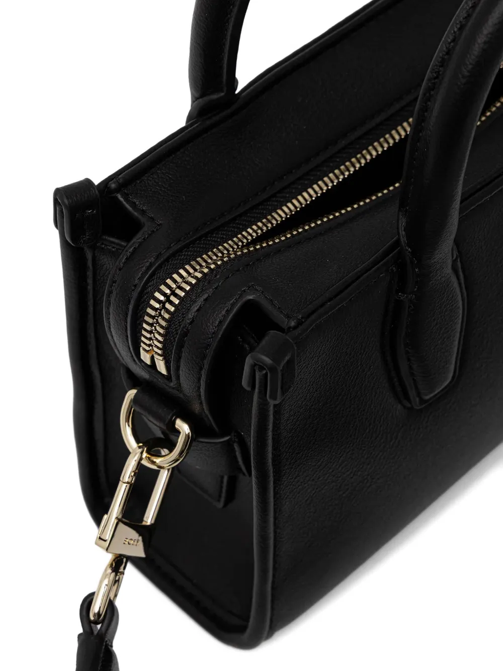 Hugo Boss Logo-lettering Tote Bag In Black