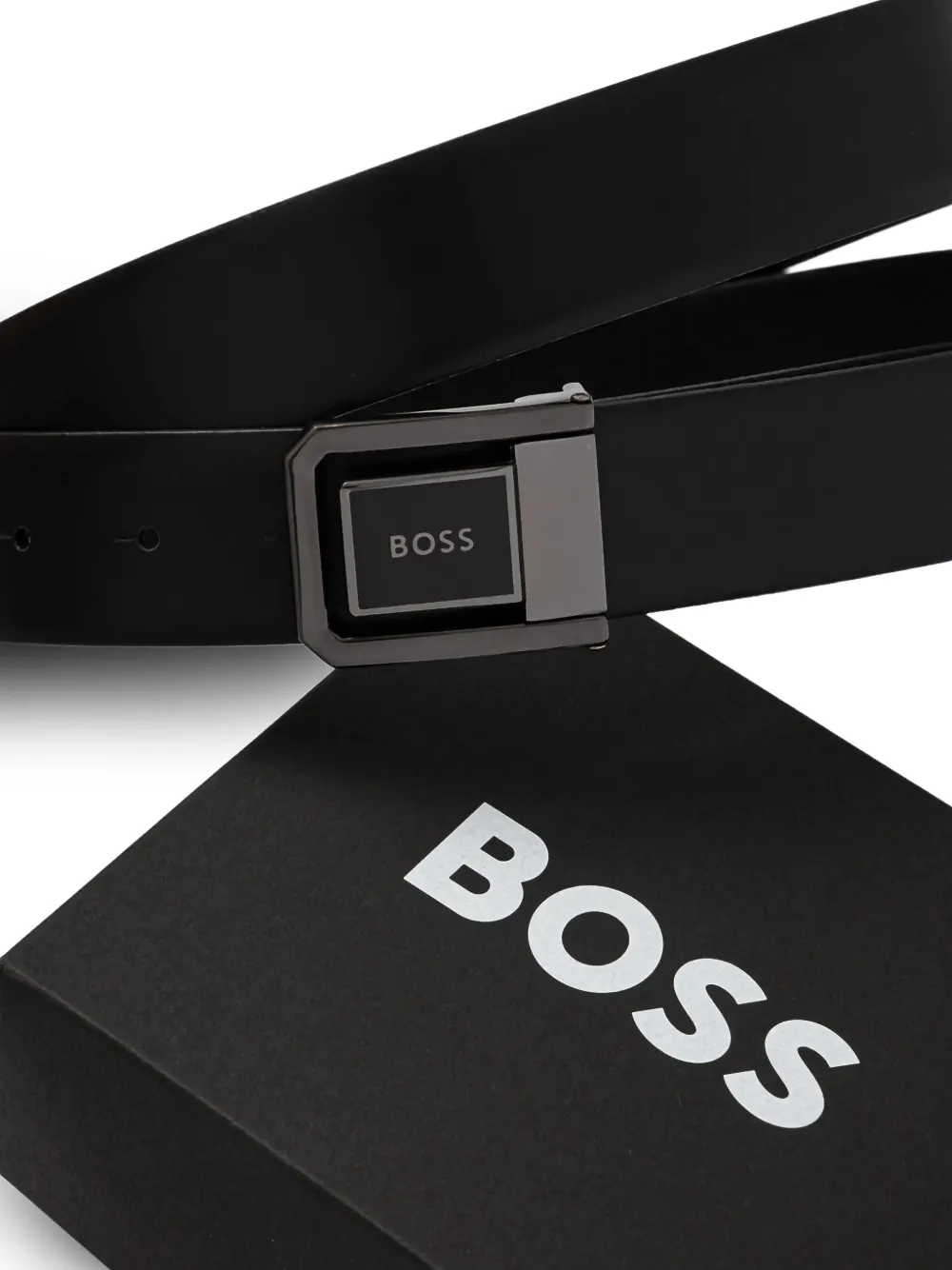 BOSS Riem met logogesp Zwart