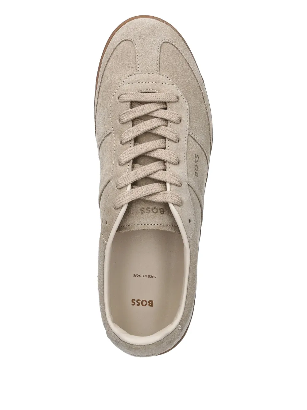 BOSS Brenta suède sneakers Beige