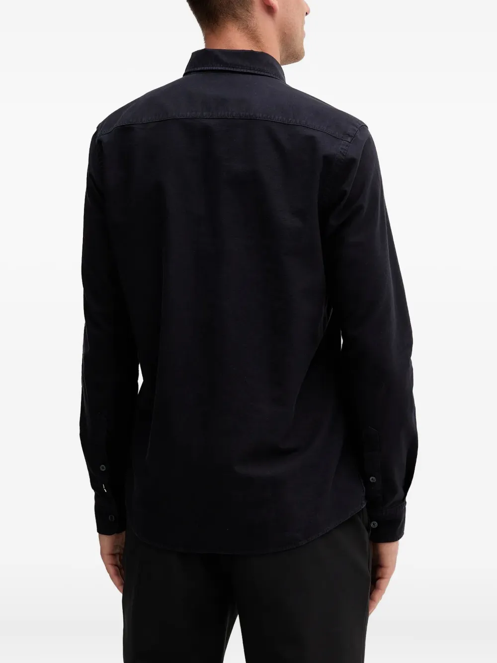 BOSS logo-detail shirt Blauw