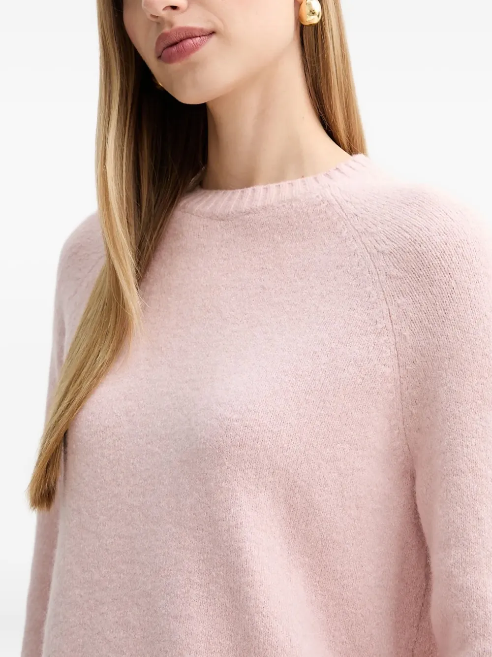 Hugo Boss Logo-lettering Sweater In Pink