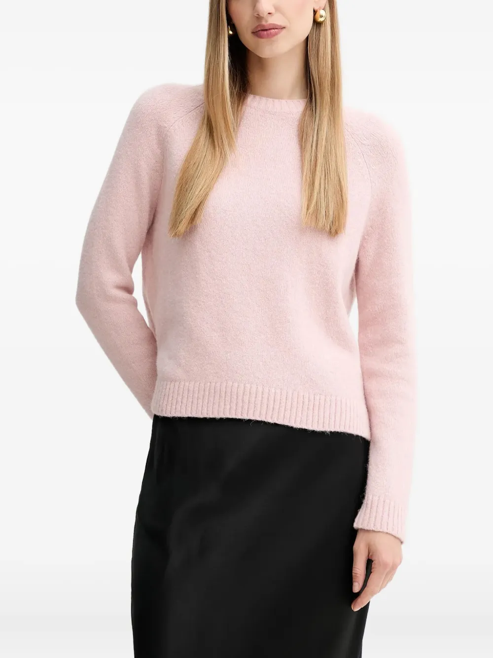 Hugo Boss Logo-lettering Sweater In Pink