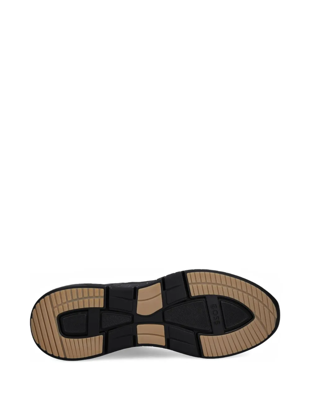 BOSS Sneakers met geperforeerd detail Zwart