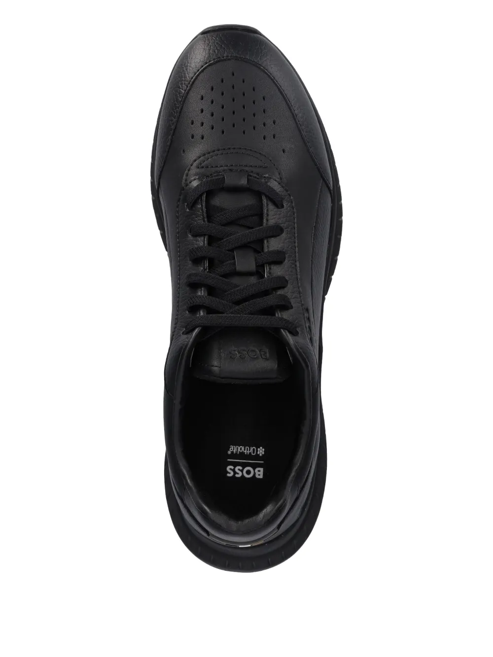 BOSS Sneakers met geperforeerd detail Zwart