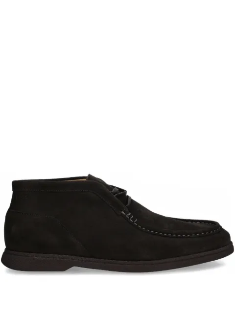 BOSS lace-up suede boots