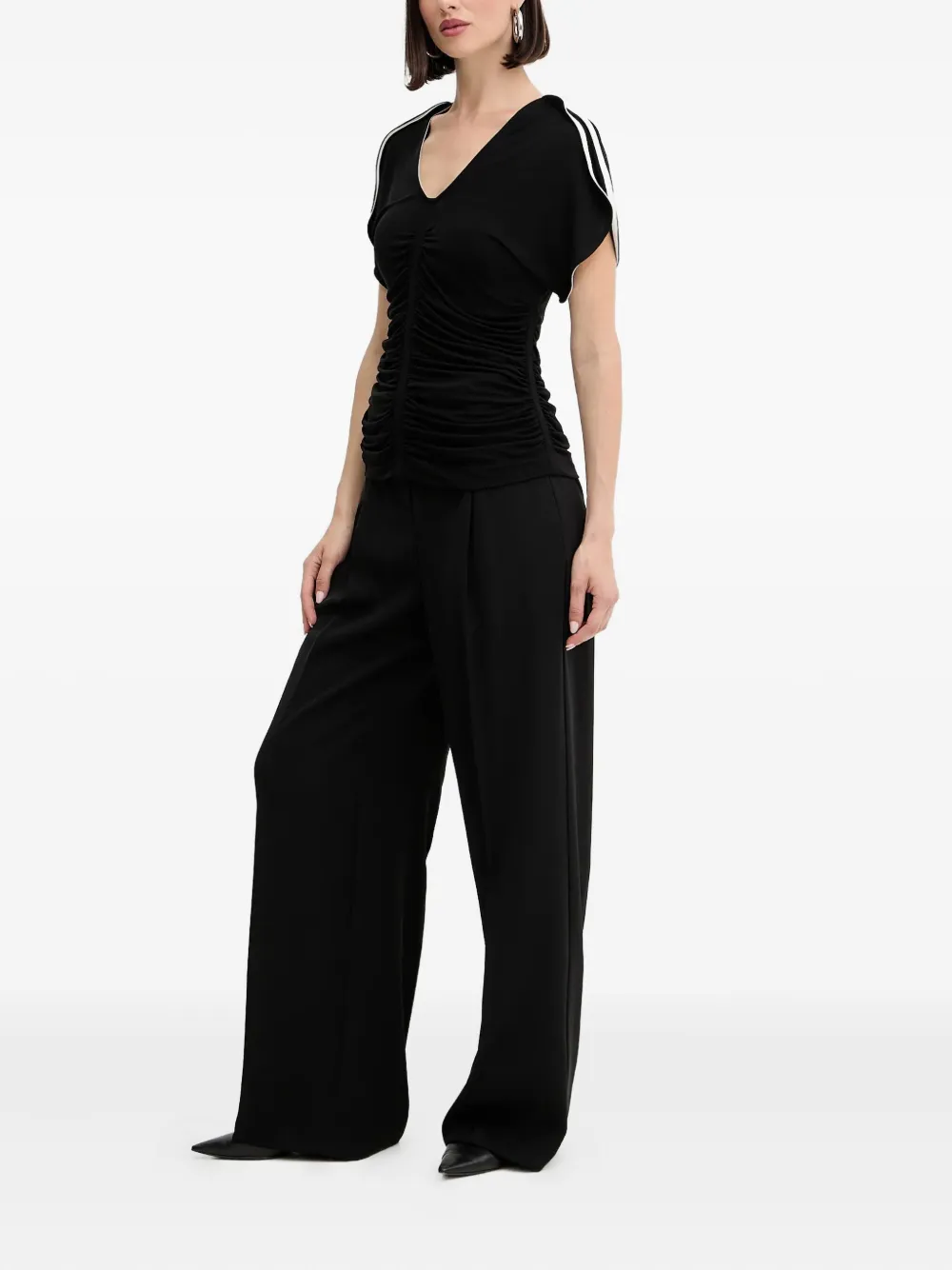 BOSS stripe-detail top | Blouses | Image 2