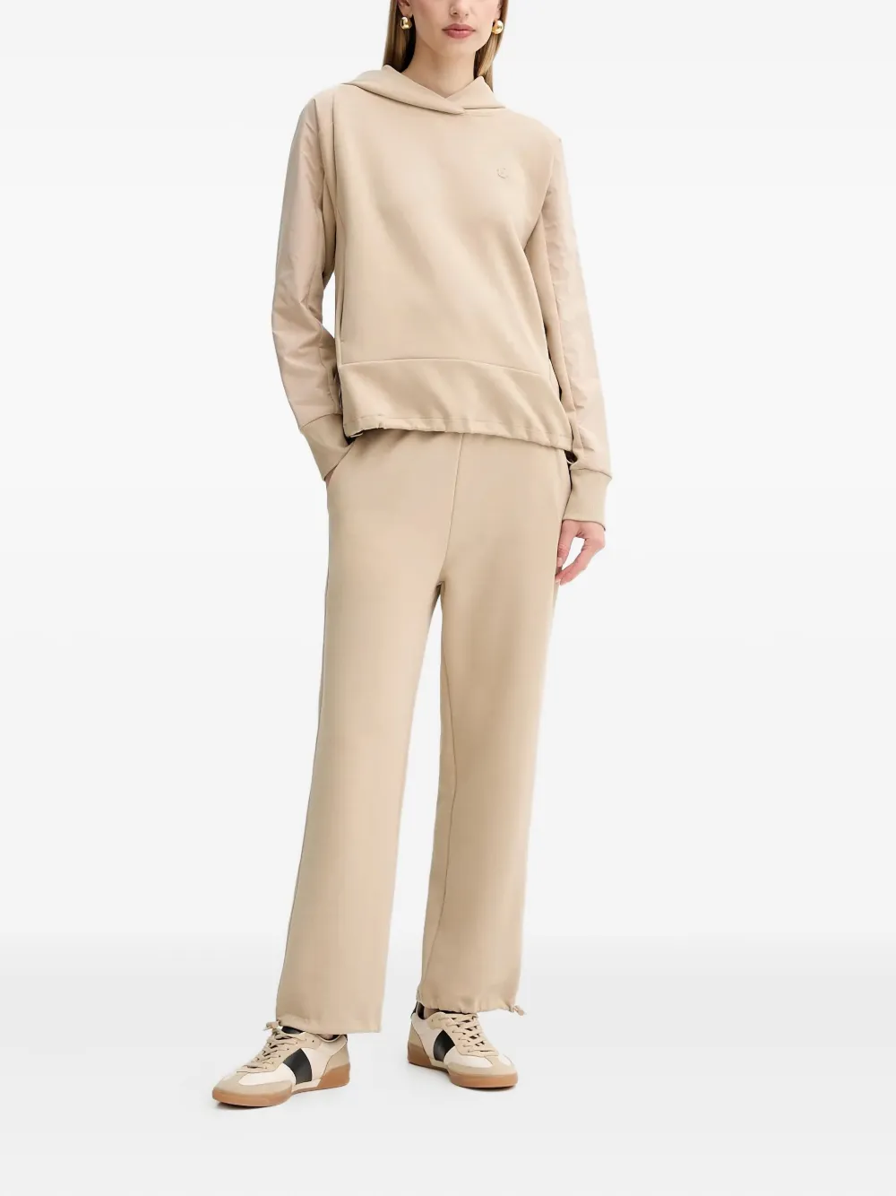 Hugo Boss Elasticated-waistband Track Pants In Brown