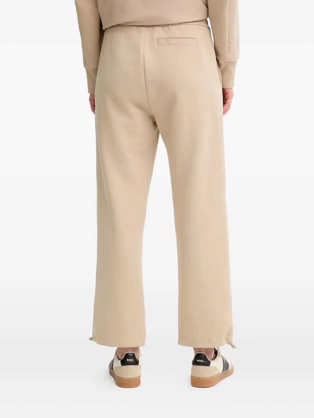 Hugo Boss Elasticated-waistband Track Pants In Brown
