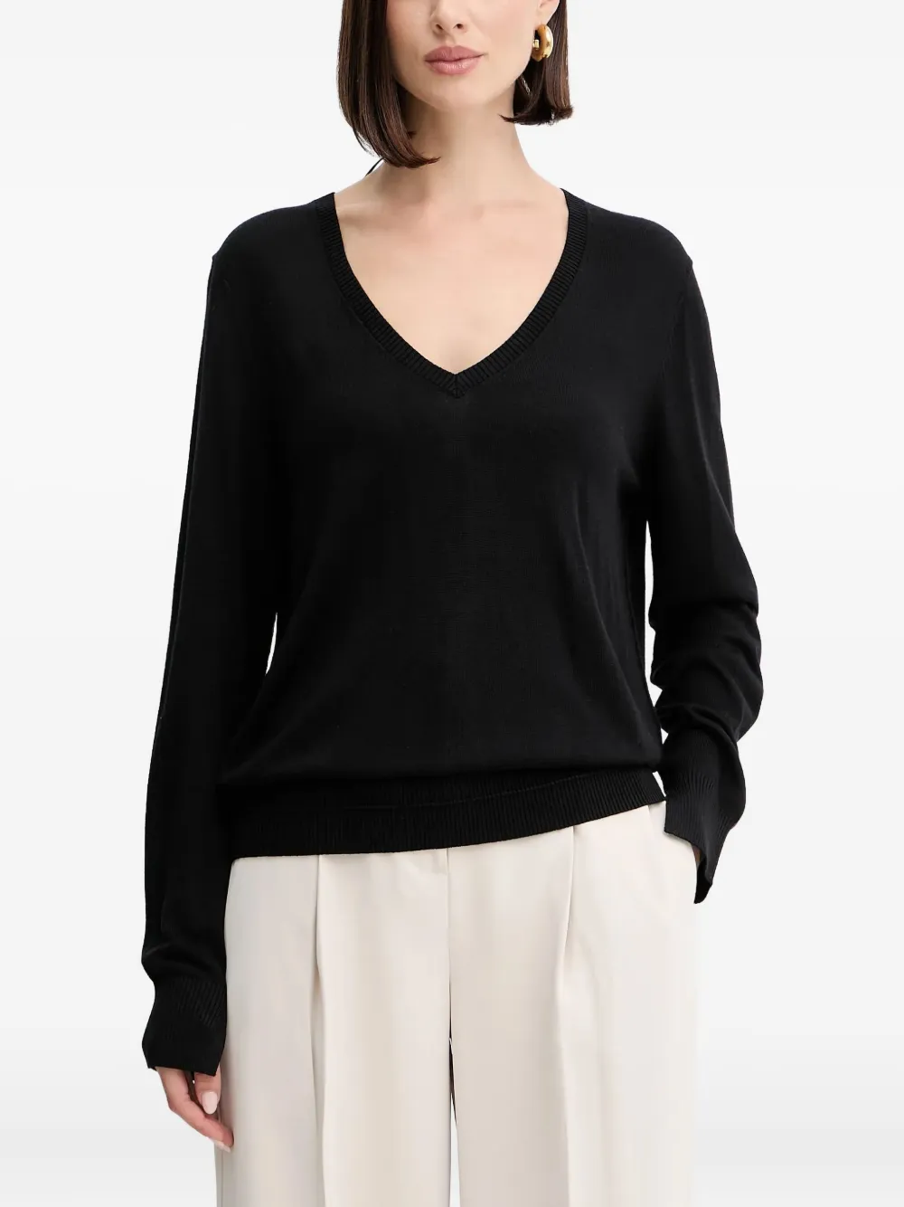 BOSS V-neck top - Nero
