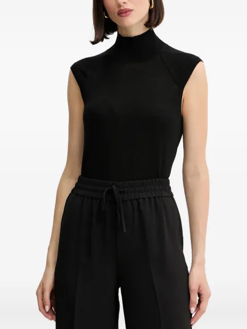 BOSS high-neck sleeveless top