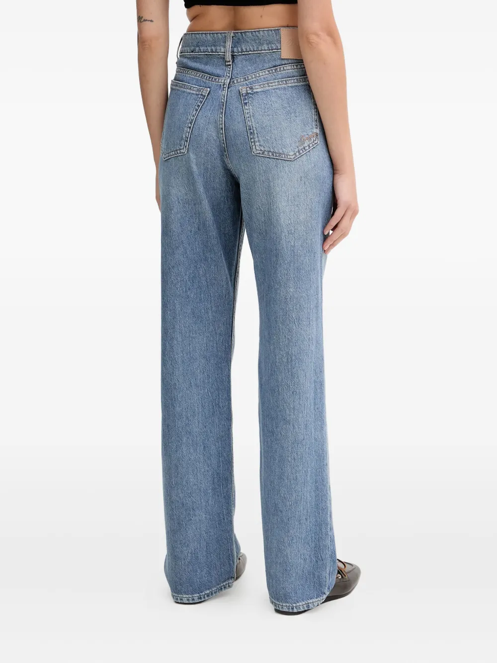 Hugo Boss Belt Loops-detail Jeans In Blue