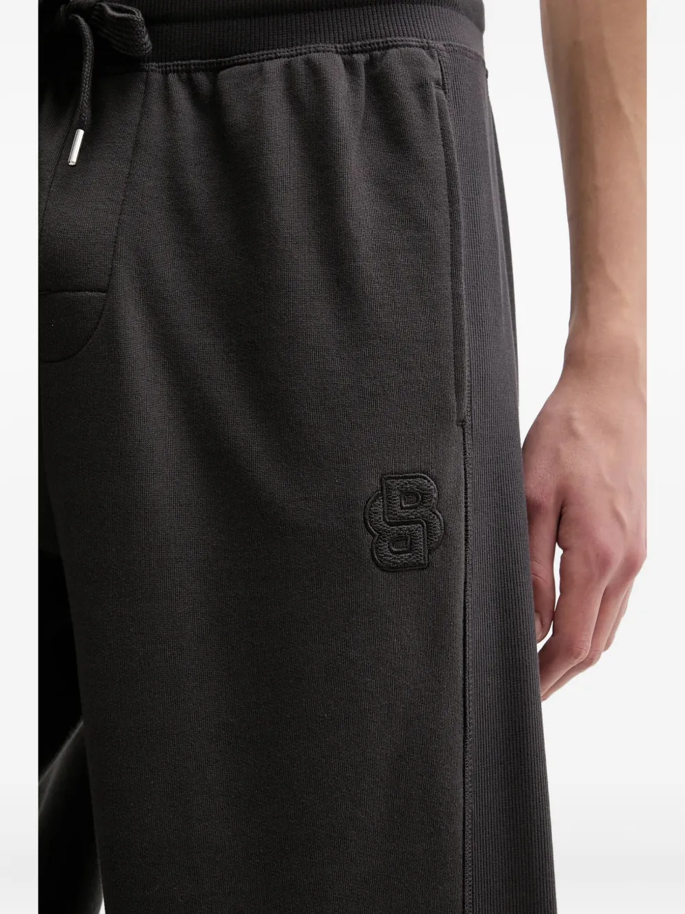 BOSS drawstring track pants Grijs