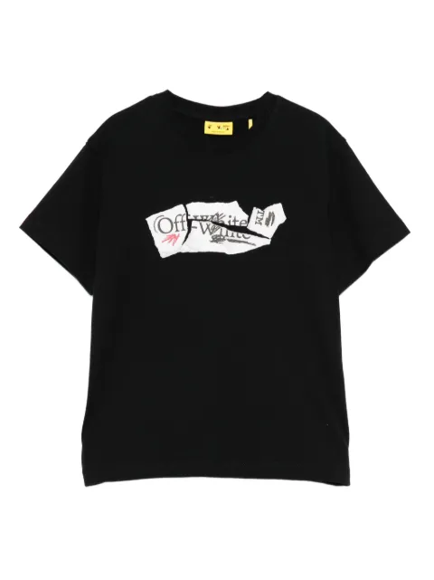 Off-White Kids تيشيرت بطبعة شعار الماركة