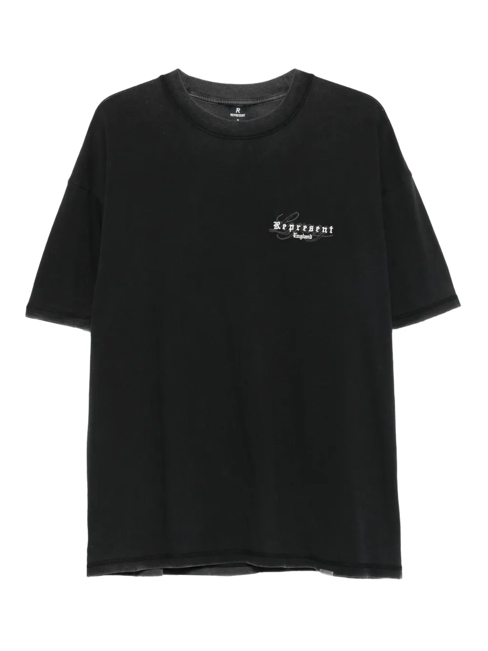 Represent embroidered-logo T-shirt | Black | Image 1