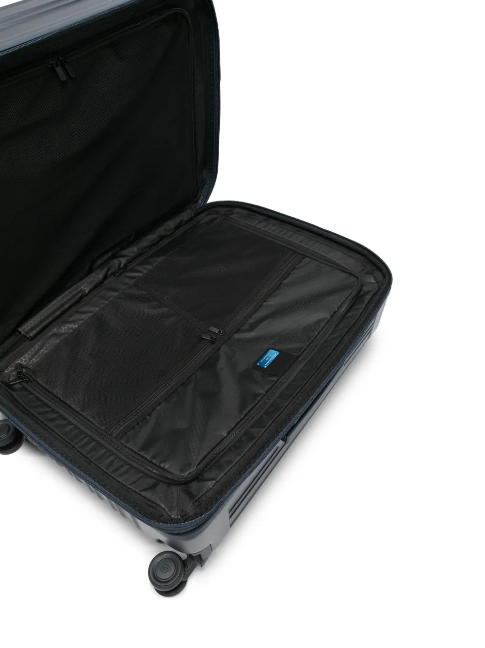 PIQUADRO Reistas met logoplakkaat Blauw