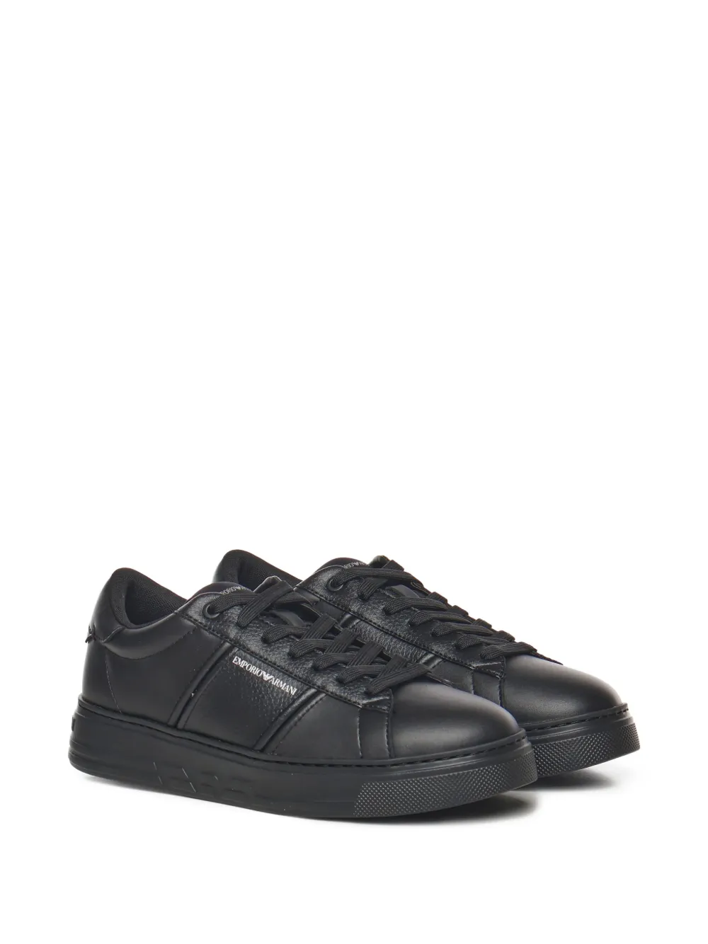 Emporio Armani leather lace-up sneakers | Low-Tops | Image 2