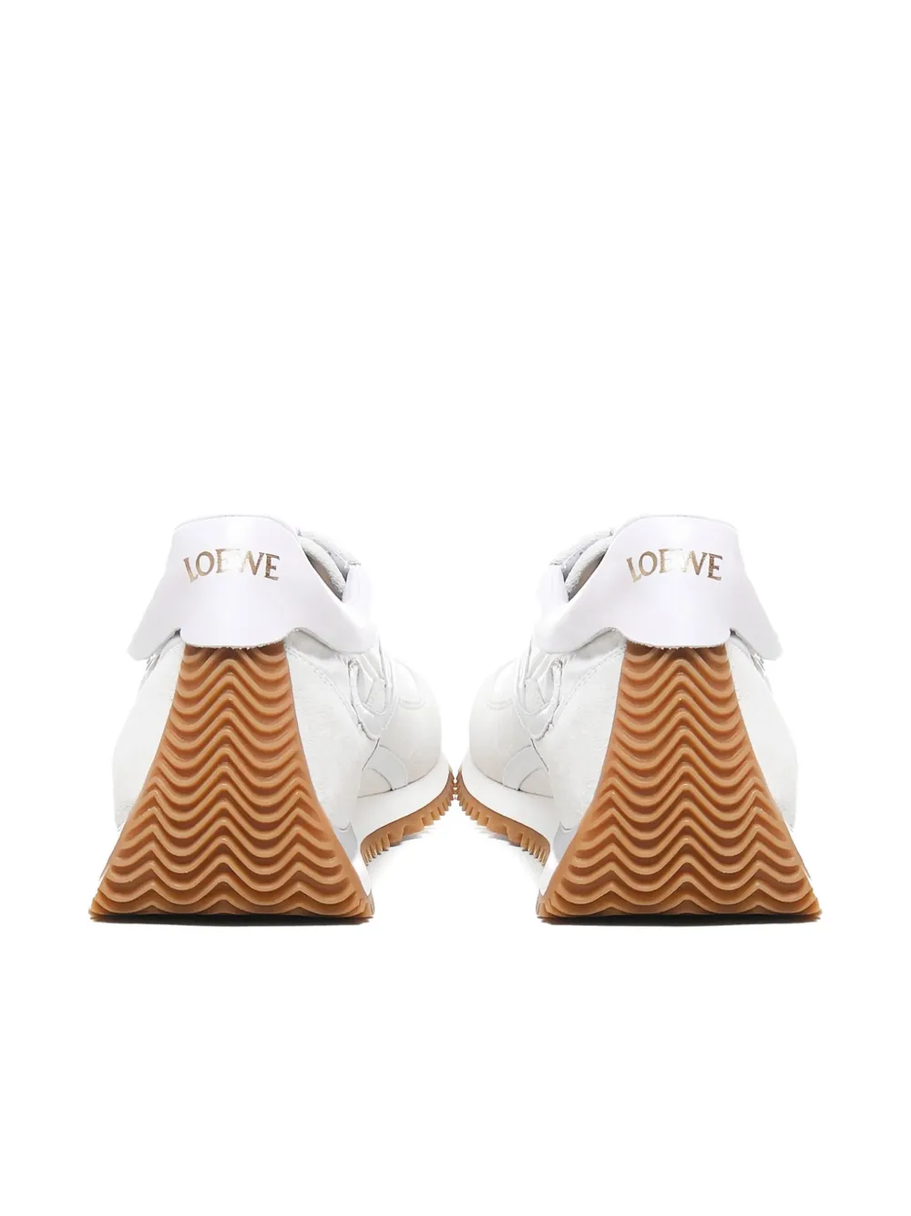 Loewe Flow Runner Logo-detail Wave-sole Sneakers In White