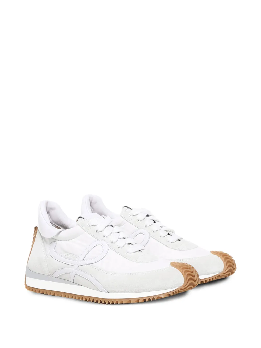 LOEWE Flow Runner logo-detail wave-sole sneakers - Wit