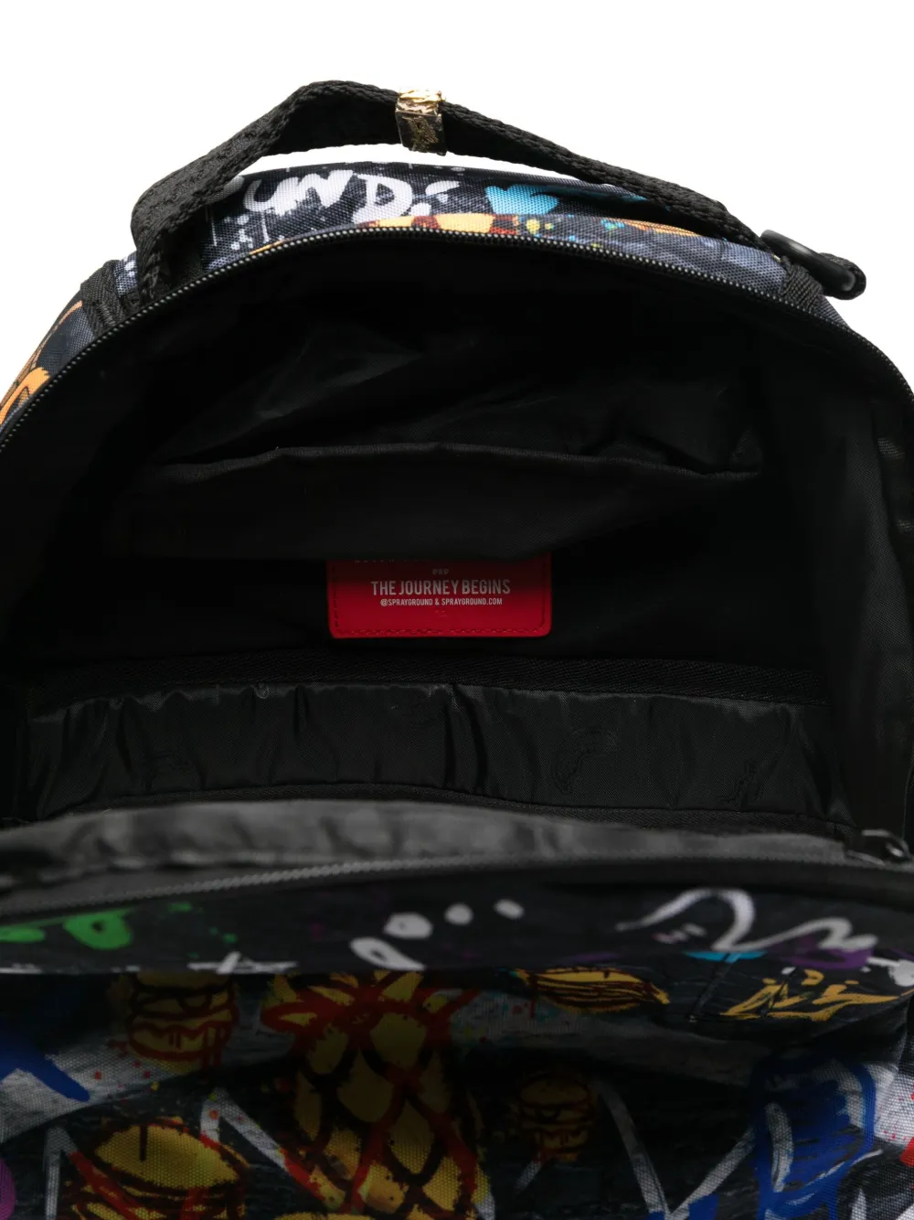 Sprayground Kid Cartoon-print Backpack In Black