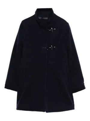 IL GUFO エコファーコート Il Gufo ファーカラーコート | ブルー | FARFETCH JP