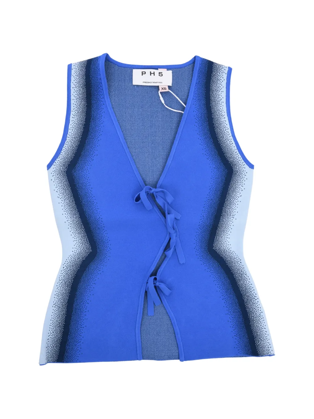PH5 bow-detail vest - Blu