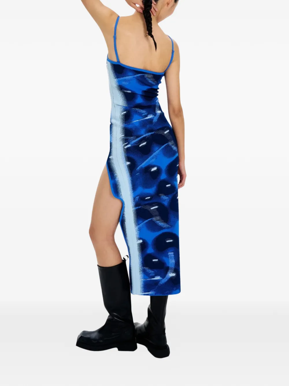 PH5 Midi-jurk met spaghettibandjes Blauw