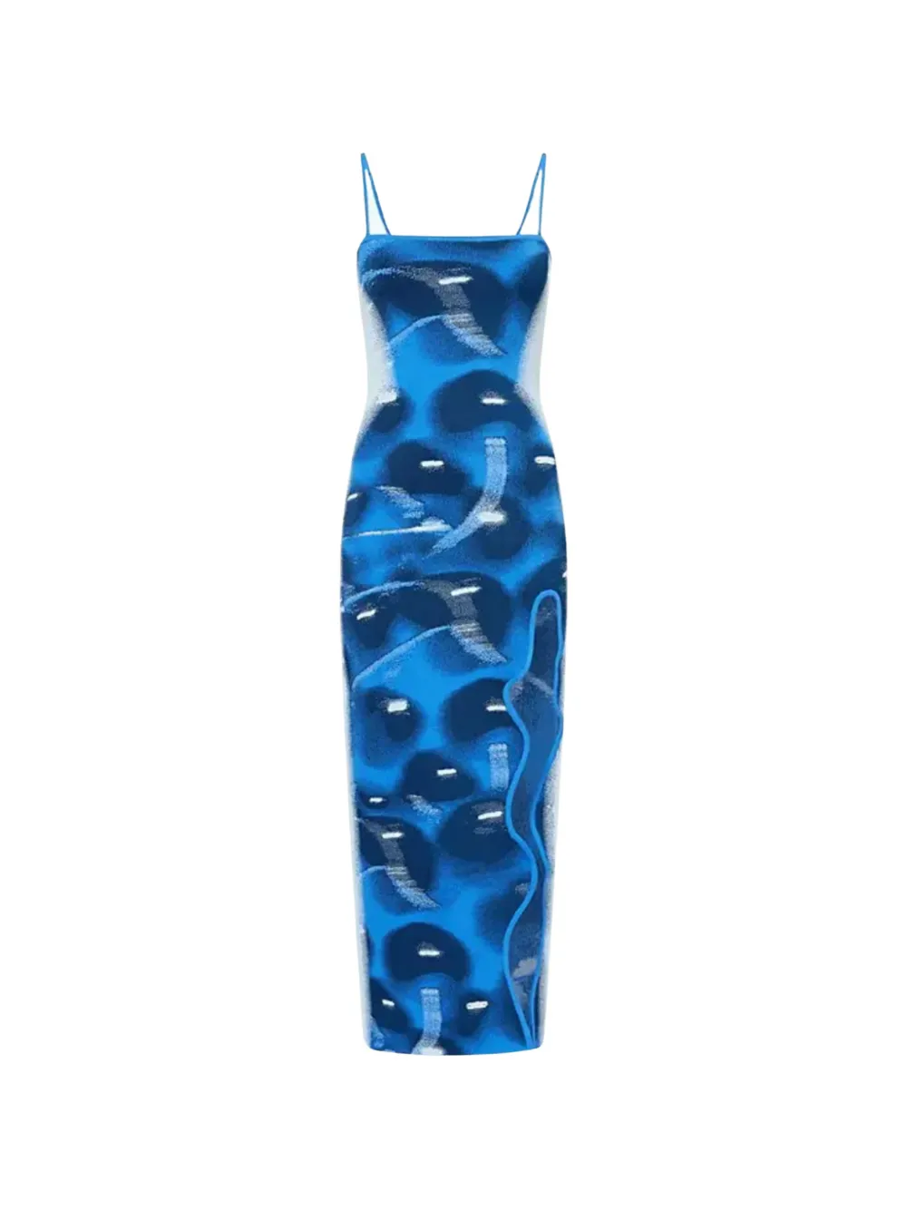 PH5 spaghetti-strap split midi dress - Blu
