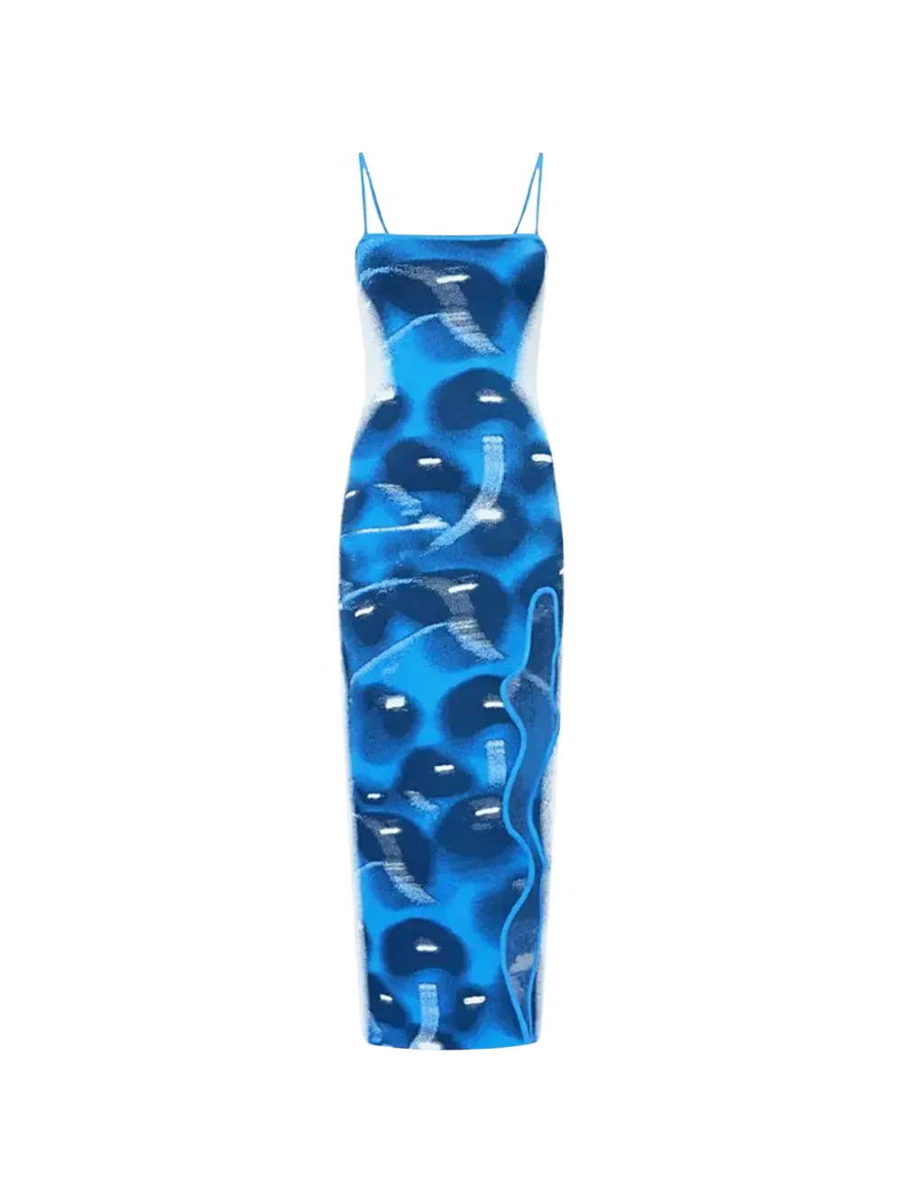 PH5 spaghetti-strap split midi dress - Blu
