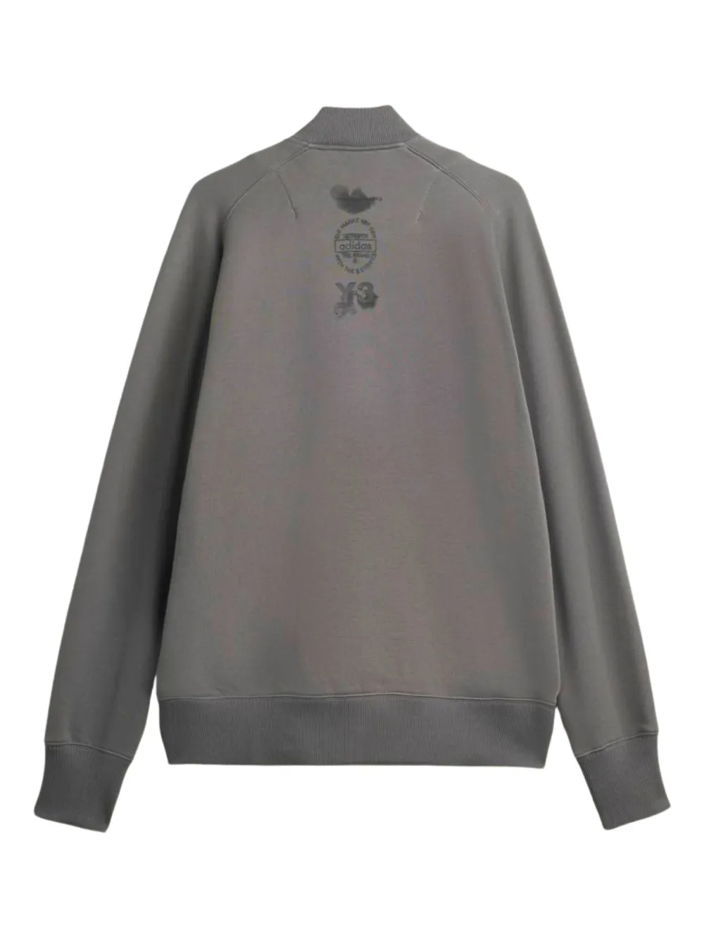 Y-3 Zip-up Bomber Jacket In Gray