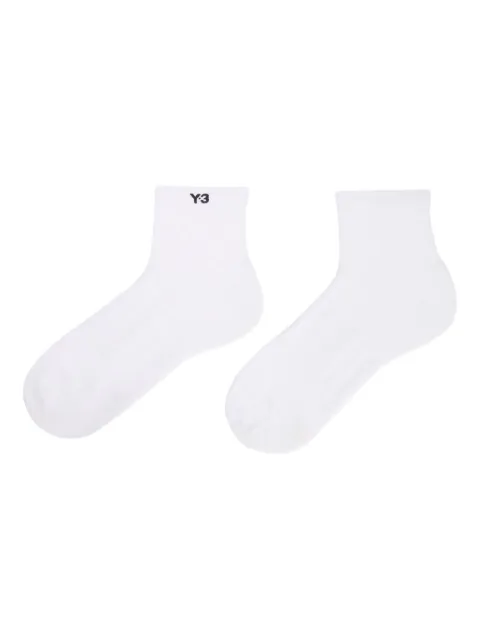 Y-3 logo-embroidered socks