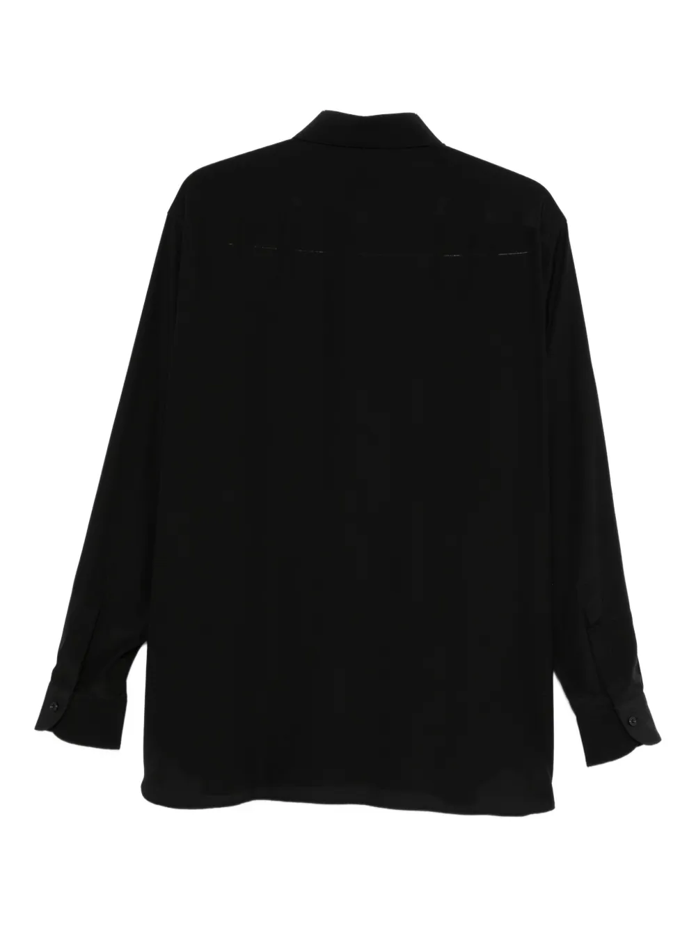 TOM FORD long-sleeve silk shirt - Zwart