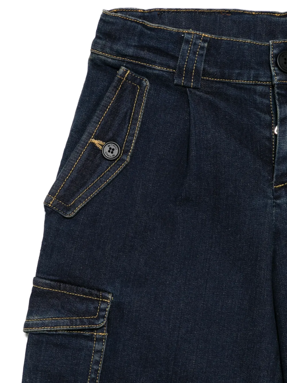 ETRO KIDS Jeans met cargo zak Blauw