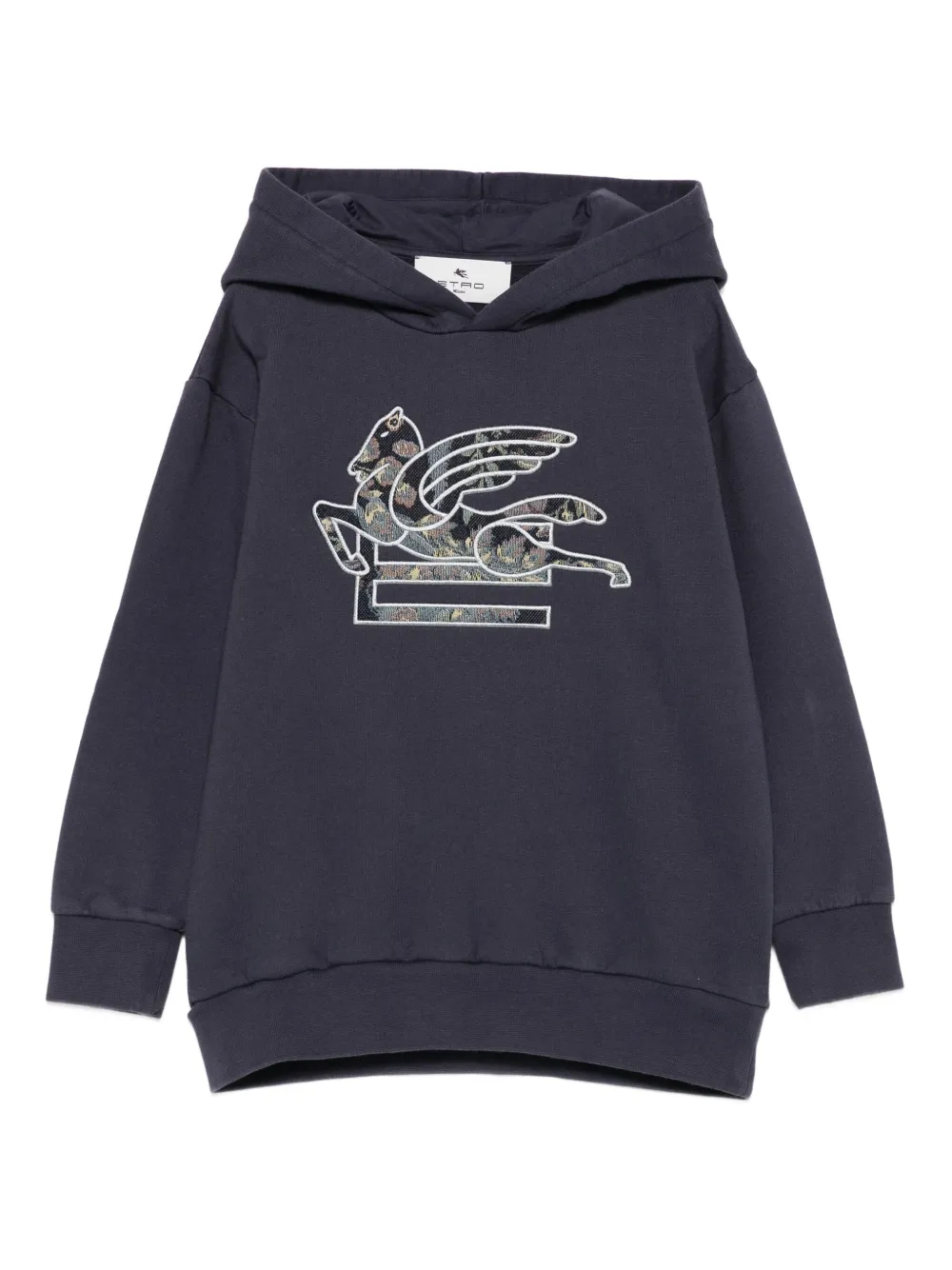 ETRO KIDS pegasus-embroidered hoodie | Blue | Image 1