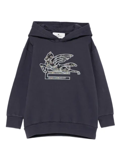 ETRO KIDS pegasus-embroidered hoodie