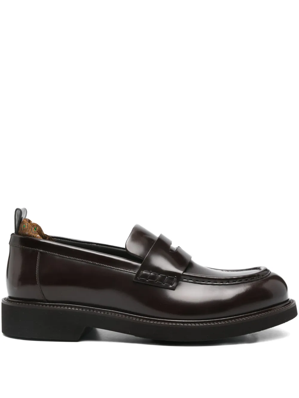 ETRO Mocassini penny in pelle - Marrone