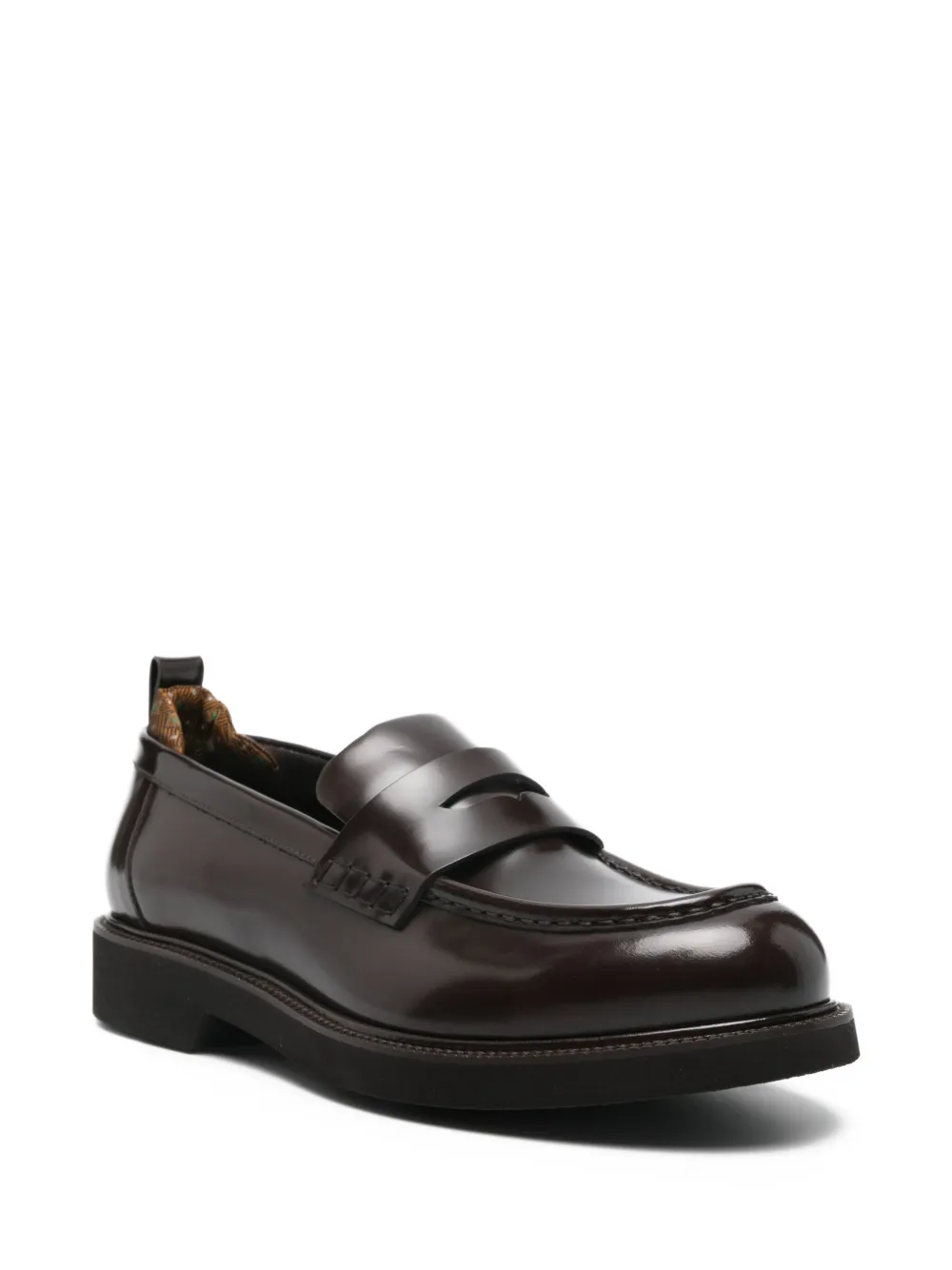 ETRO Leren penny loafers - Bruin