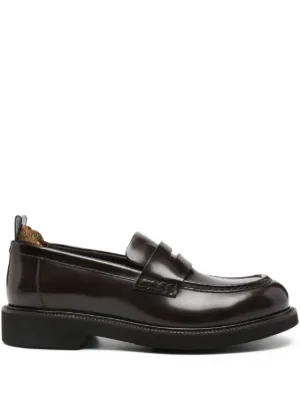 Thom Browne レザー ペニーローファー | レッド | FARFETCH JP
