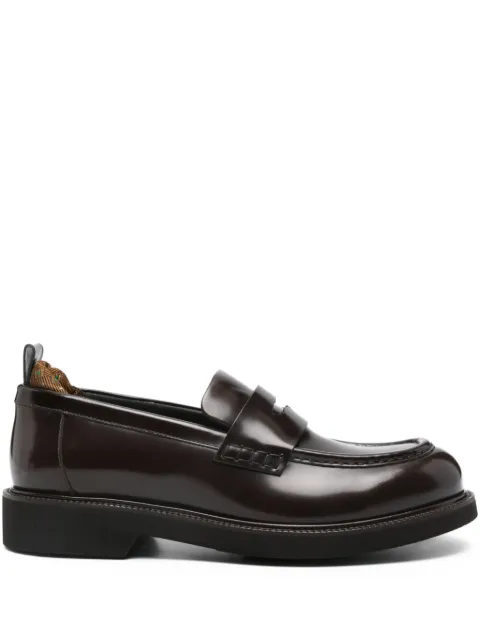 ETRO leather penny loafers