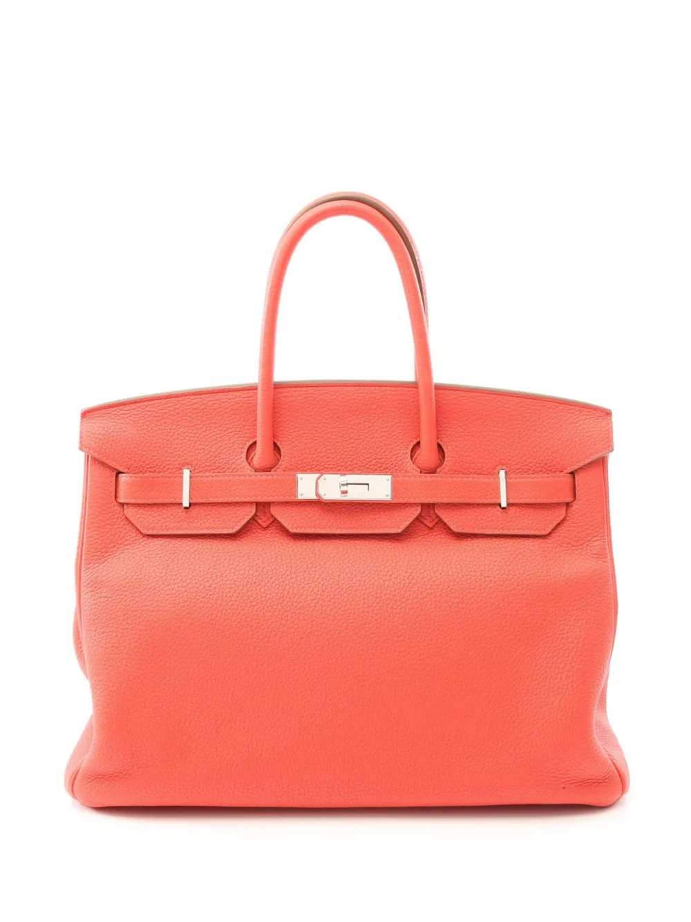 Hermès Pre-Owned 2014 Togo Birkin Retourne 35 handbag | Red | Image 1