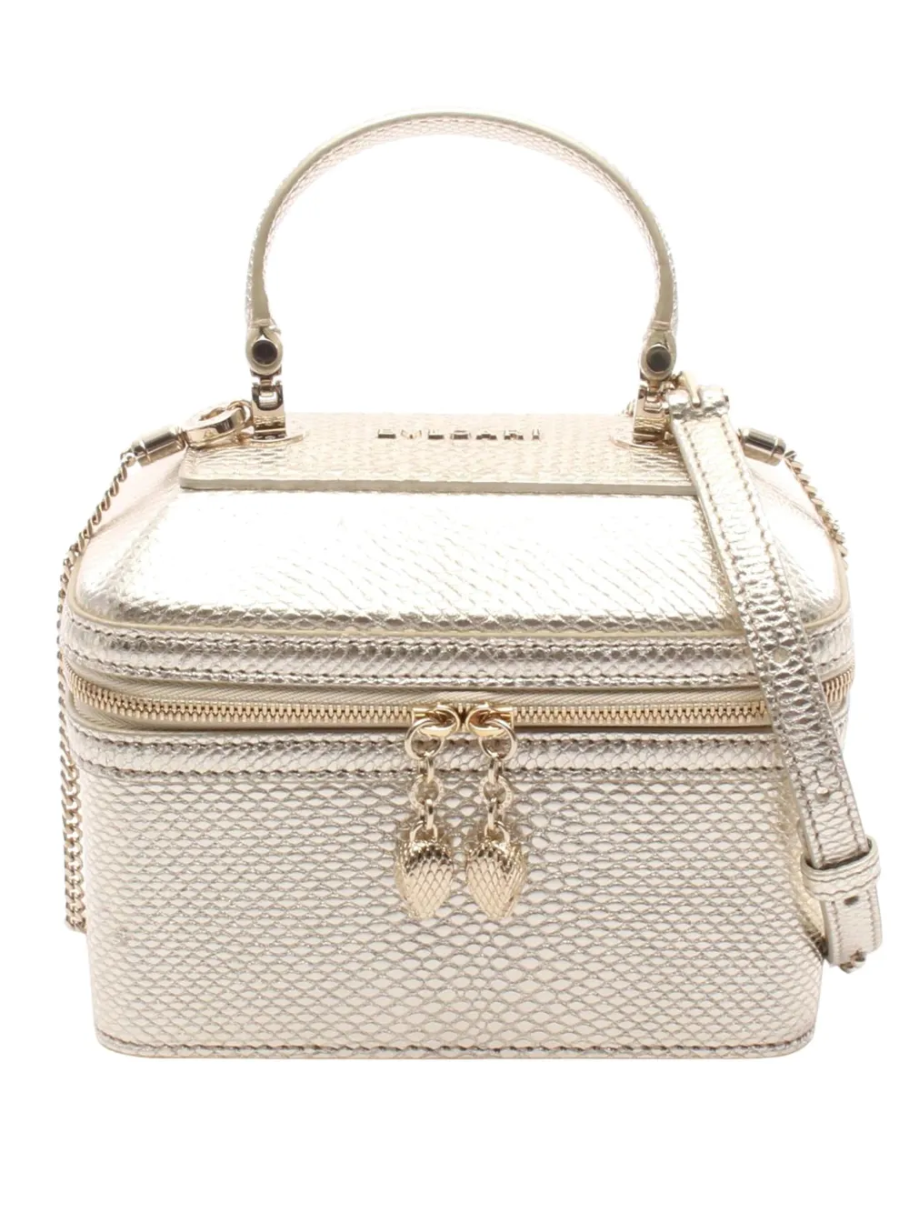 Bvlgari Pre-Owned 2010-2025 Leather Serpenti Forever Vanity Bag satchel | Gold | Image 1