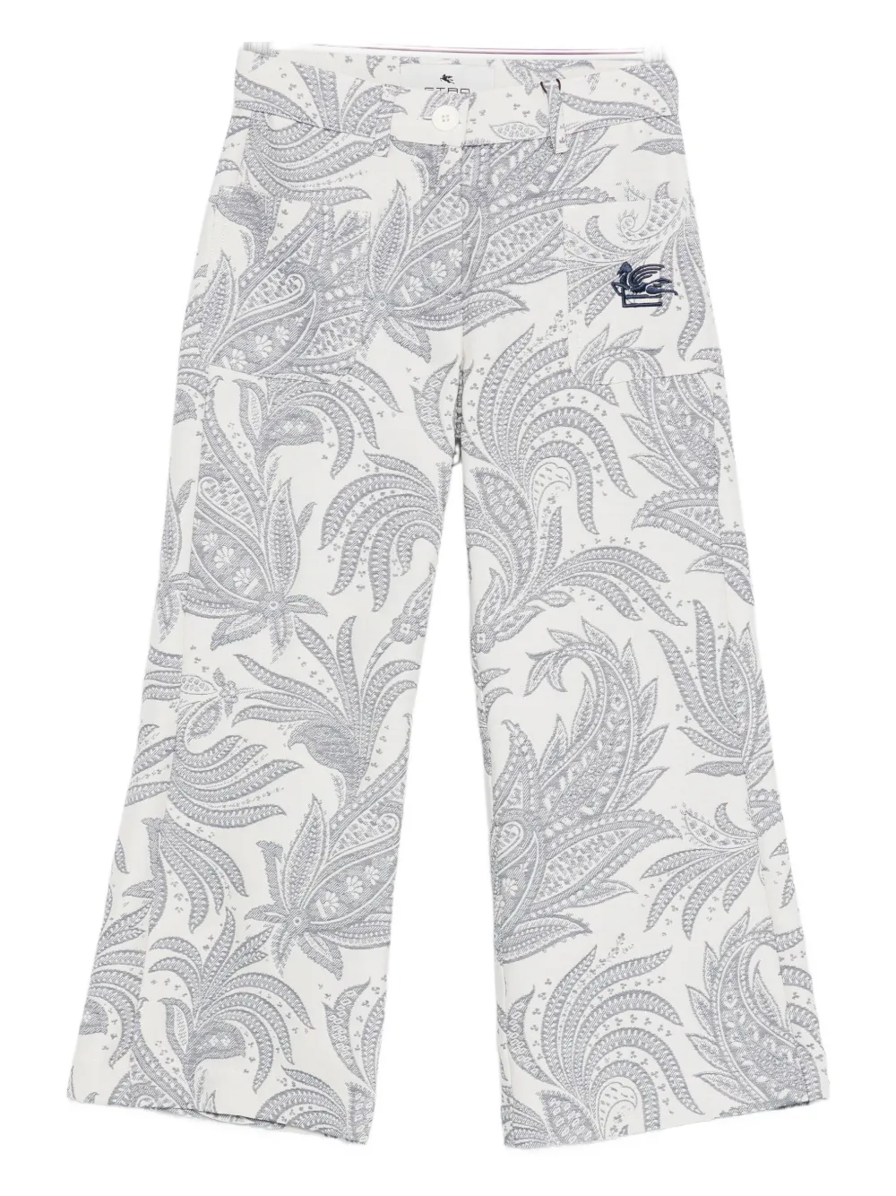 ETRO KIDS paisley-print trousers - Bianco
