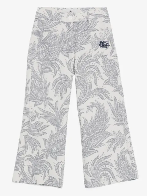 ETRO KIDS paisley-print trousers