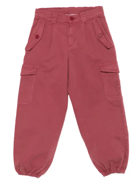 ETRO KIDS embroidered cargo trousers