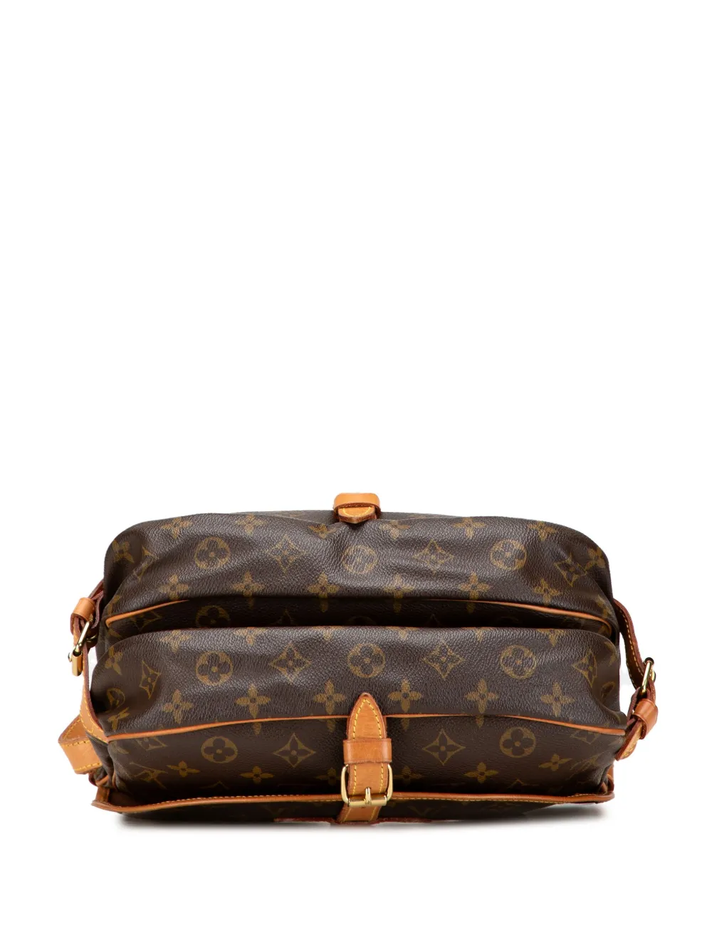 Pre-owned Louis Vuitton 1999 Monogram Saumur 25 Crossbody Bag In Brown