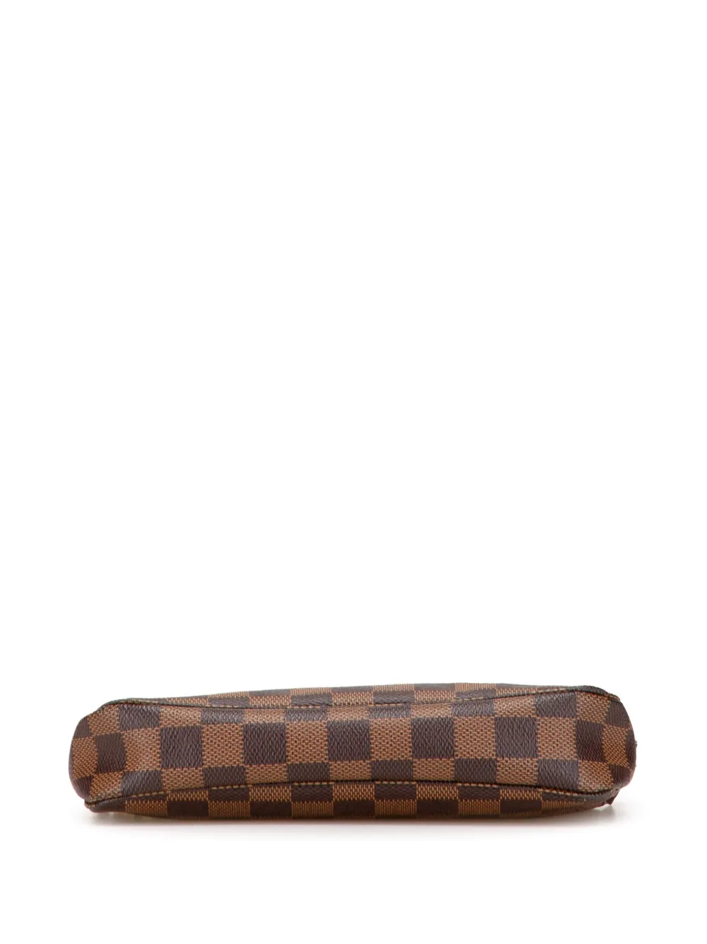Pre-owned Louis Vuitton 2011 Damier Ebene Pochette Accessoires Shoulder Bag In Brown