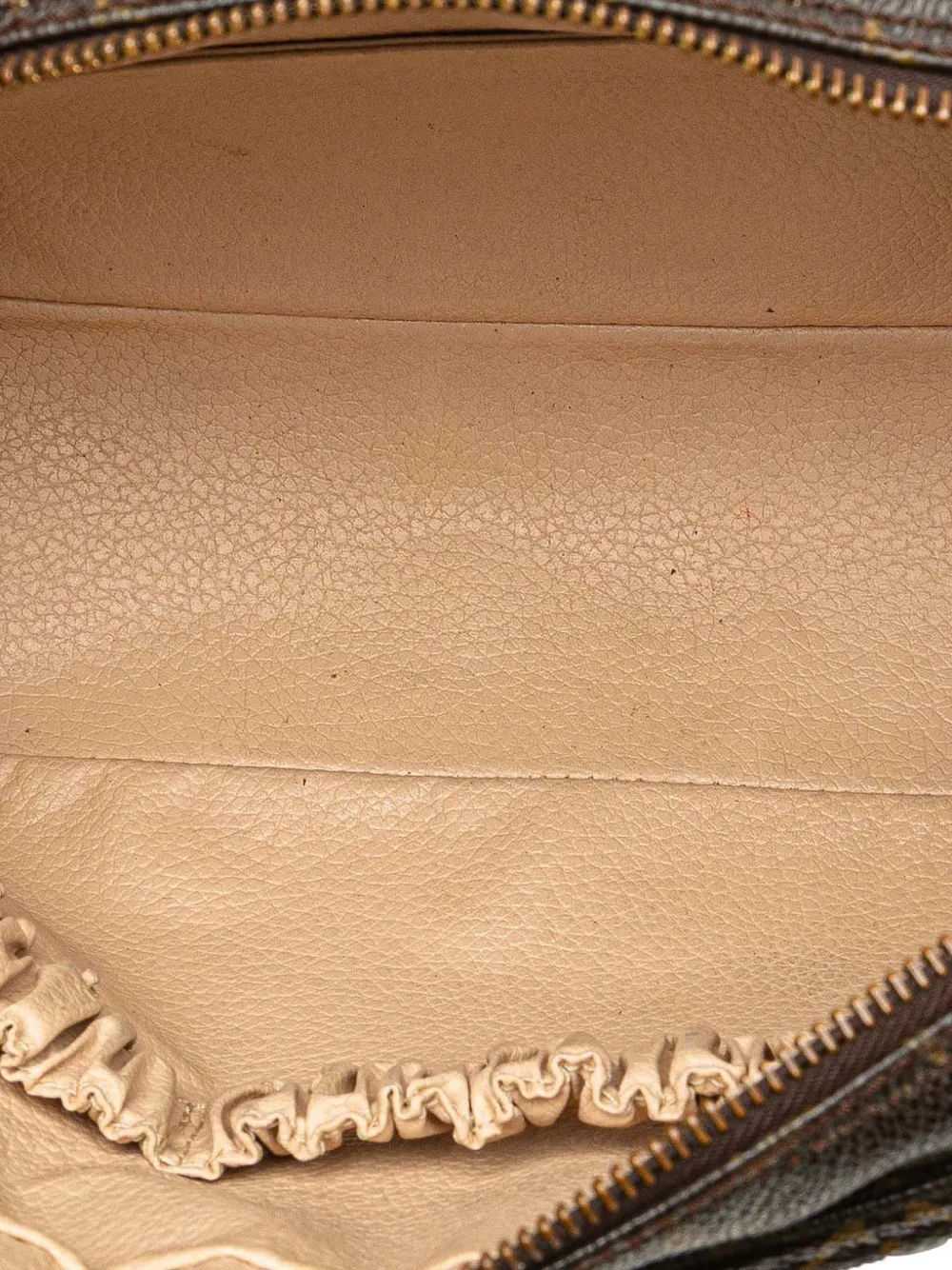 Pre-owned Louis Vuitton 1986 Monogram Trousse Toilette 28 Clutch Bag In Brown