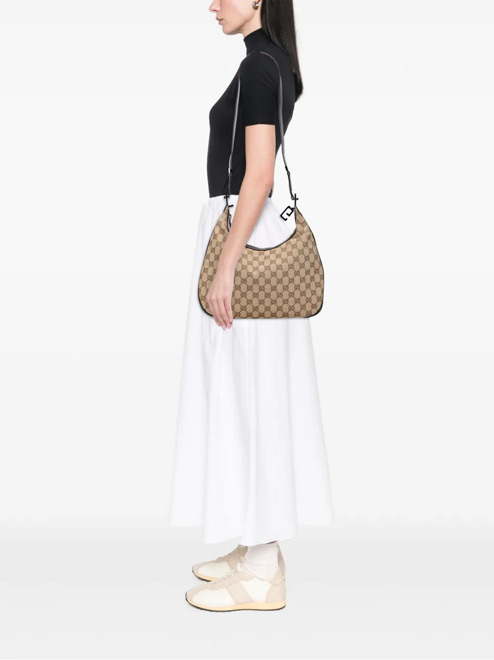 Gucci Pre-Owned 2000-2015 GG Canvas Web shoulder bag | Pre-Owned | Image 2