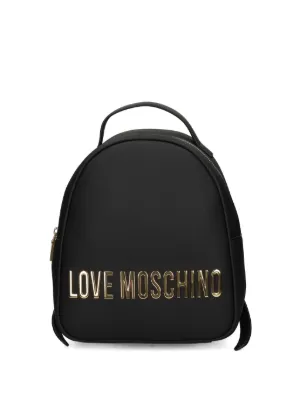 Love Moschino logo-lettering Backpack | Black | FARFETCH display picture 1